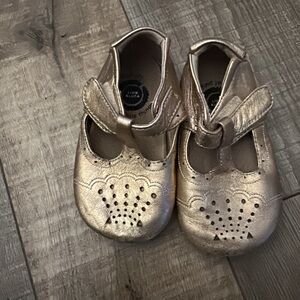 Gold Baby Shoes